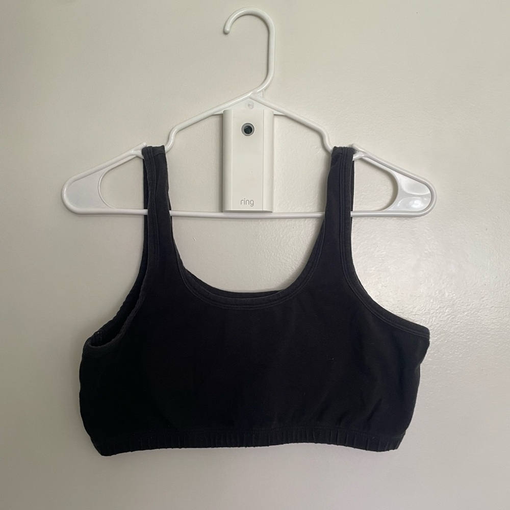 ARQ Wide-Strap Bra in Black
